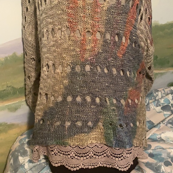 LuLu sweater- hand painted gorgeous colors - Picture 5 of 12